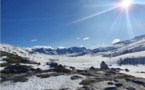 Le lac de Ninu gelé