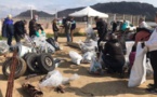 Porto-Vecchio : 3 camions-bennes de déchets recueillis à l'embouchure du Stabiacciu avec Global Earth Keeper