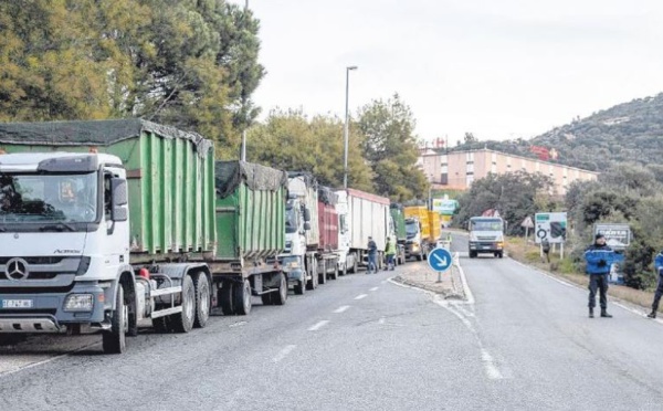 Vighjaneddu : les gilets jaunes ont bloqué l'accès au centre d'enfouissement