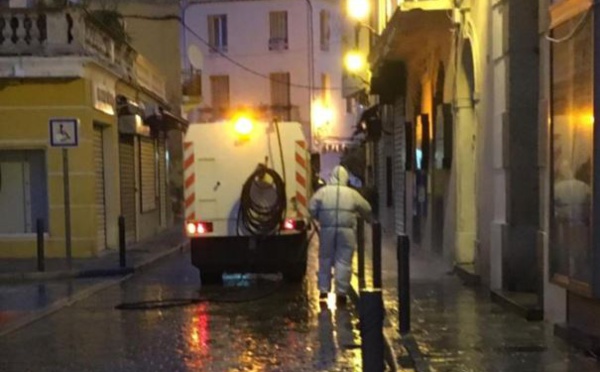 Coronavirus - Désinfection et nettoyage des rues et ruelles à Calvi 