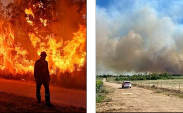 A AGHIONE ET GHISONACCIA   50 hectares partent en fumée