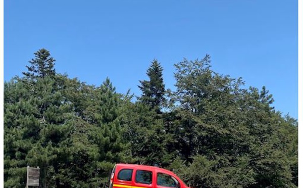 Ghisoni : un départ de feu de forêt au Col de Verde 