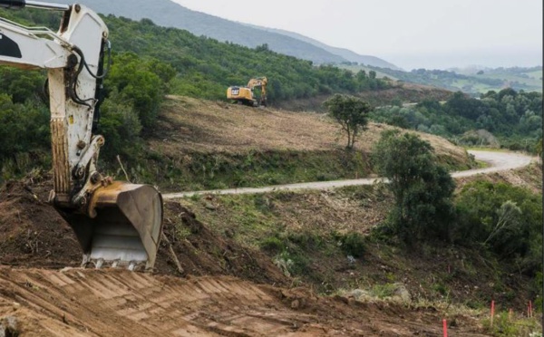 AIACCIU  La route de Saint-Antoine termine sa métamorphose - Sous la surveillance d'un écologue