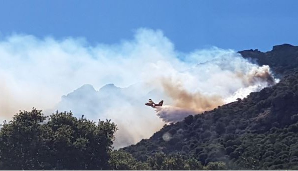 Lumiu : le feu continue de se propager, 6 à 7 hectares ravagés