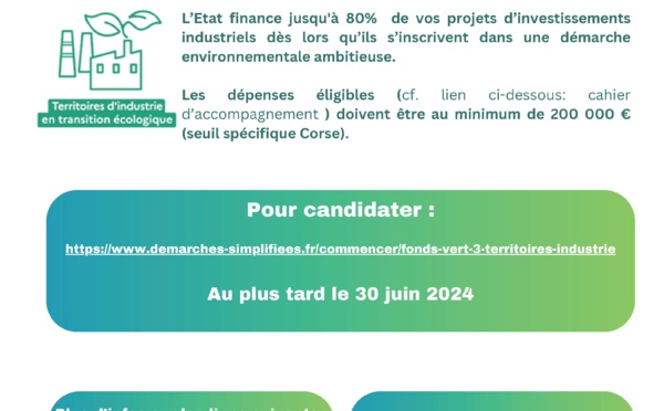 Avec le FONDS VERT, accélérons la transition écologique dans notre territoire